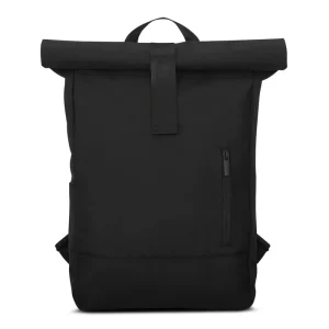 Korean Style Sport Travel Laptop Backpack Waterproof Roll Top Rollup With Geometric Pattern Polyester Lining Open Closure