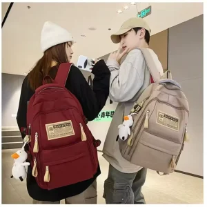 Korean Version School Backpack Waterproof Large Capacity for College Student