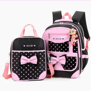 Korean Version Waterproof Large Capacity Backpack Elementary School 1 3 5 Grade Girls to Reduce the Burden