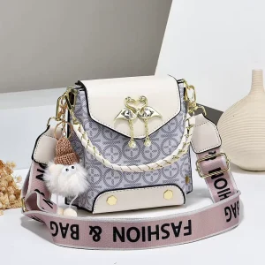 Korean-style Handbags Shoulder Crossbody Bags Magnetic Clasp Polyester Women’s Mobile Phone Bag for Women