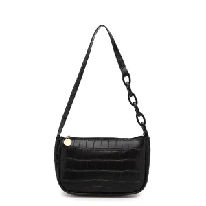 Ladies Handbags Candy Pattern Knurling Zipper Closure Single Strap Shoulder Bag