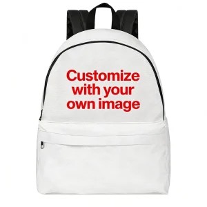 Large Capacity Girl Design Prints Teenager School Bag Book Custom Print on Demand Student Backpack with Side Pockets