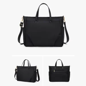 Large Capacity Laptop Briefcase for Women Professional High End Lady High End Tote Bag Single-Shoulder or Crossbody Carry Bag