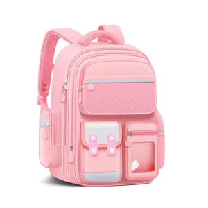Large Capacity Lightweight School Backpack Primary School Children 3 6 Grade Waterproof Spine Protector Load Reduction Features