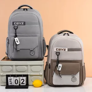 Large Capacity Lightweight Versatile Waterproof Oxford Backpack Zipper for High School College University Students Laptop Use