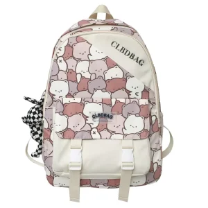 Large Capacity Student Backpack Trendy Cool Graffiti Design for High School Middle School Students School Bag