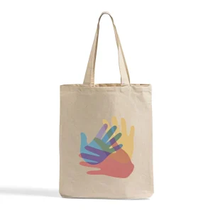 Large Capacity Student Tote Bags Reusable Grocery Bags Custom Logo Colorful Print Canvas Tote Bag
