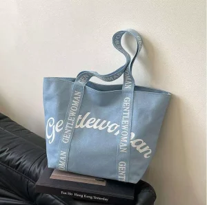 Large Capacity Tote Bag New Letter Shoulder Strap Portable Shoulder Bag