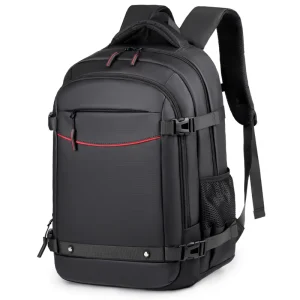 Large Capacity Unisex Multi Function Waterproof Polyester Lining Backpack Business Travel School Commuting Carrying