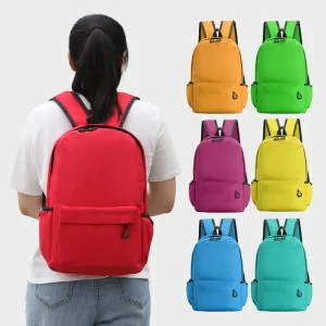 Large Compact Polyester Gym Work Backpack Waterproof Travel School Bag Zipper Good for Laptop Fashion Cartoon for Men