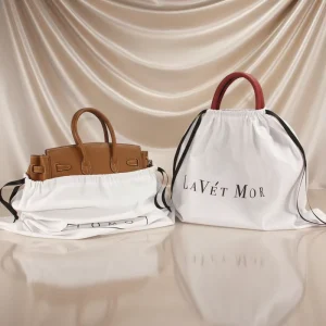 Large Cotton Drawstring Purse Dust Bag for Handbags Luxury Custom Cotton Dust Bag