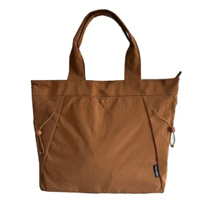 Large capacity Lightweight Nylon Tote Bags Solid color Casual Tote Bags