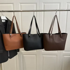 Large-capacity PU Leather Tote Bags for Women Shopping Bags Women’s Work Bags Shoulder Bags