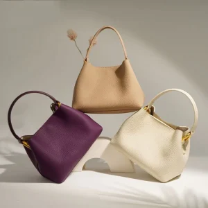 Latest Fashion Custom Luxury Tote Bags Genuine Leather Designer Women’s Shoulder Bag Simple Style Mini Bucket Handbags for Women
