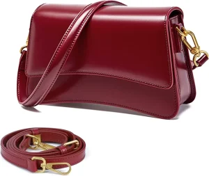Leather Crossbody Bag for Women Genuine Leather Purse and Shoulder Bag with Adjustable Strap