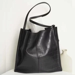 Leather Handbags Lightweight Shoulder Bags Simple Urban Style Genuine Leather Handbags Customized Bags Origin Factory Tote Bags