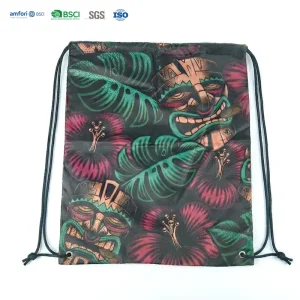 Lightweight Foldable Washable Cartoon Print Polyester Backpack Durable for Outdoor and School Trips