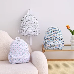 Lightweight Preschool Bag for Boys Girls Cute Truck Bow Duck Print Kids Kindergarten Toddler Backpack