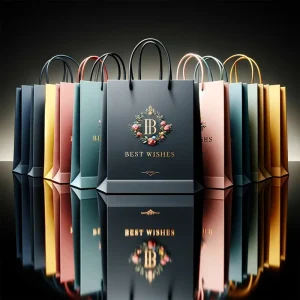 Lipack Sac Papier Personnalisable Customized Cardboard Sales Bags Custom logo Gift Bags Custom for Business