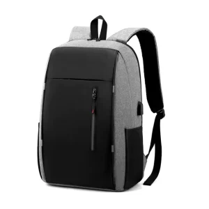 Logo Custom Business Waterproof Oxford School Bag 15.6 Inch Student Laptop Backpack with USB