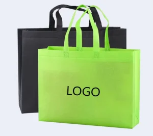 Logo Printable PP Non Woven Tote Bags Water Resistant for Daily Shopping Small Business Packaging Gift Wrapping