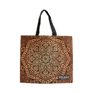 Logo Printing Eco Friendly Fashion Tote Folding Non Woven Shopping Bag With Custom