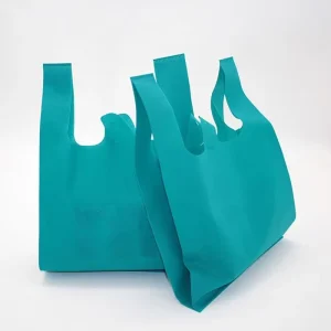 Logo Silk Screen Printed Non Woven Reusable Shopping Tote Bag Customizable Recyclable Supermarket Use Business