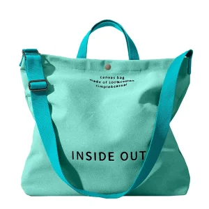 Low MOQ Large Capacity Reusable Cotton Shopping Bags Eco-Friendly Tote Canvas Bags
