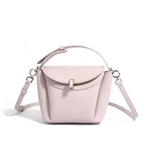 Luxury Genuine Head Layer Cowhide Minimalist Leather Bag Women Small Square Shoulder Bag Designer Crossbody Handbag