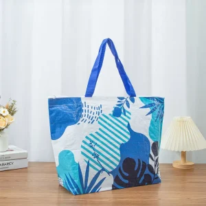 Luxury Large Size Woven Tnt Shopping Bags Gift Packing Custom Size Woven Bag with Logo Printed