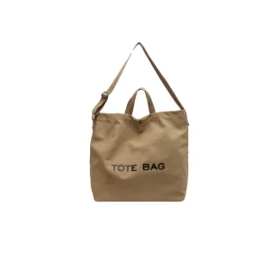 MERRIS New Korean Custom Pattern Canvas Tote Bag for Women PP Webbing Handle Magnetic Button Closure Reusable Shopping