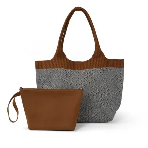 MY Brand Fashion Design Portable Quality Women’s Casual Polyester Open Shopping Tote Bags 13L Large Capacity