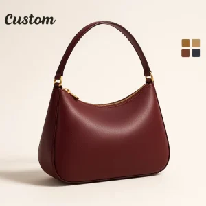 Manufacturer Custom OEM ODM Private Label Vegan Leather Vintage Crescent Hobo Shoulder Bag Cover Underarm Purse Work Weekend