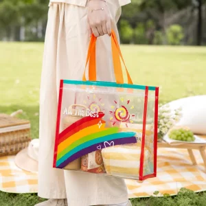 Manufacturer In-Stock Tote Bags with Cute Fashion Printed Patterns Strong Load-Bearing Reusable Gift Packaging for Events