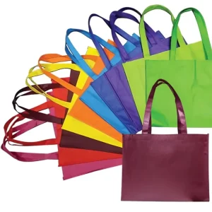 Manufacturer Universal Clothing Advertising Bottom Nonwoven Bags Angled Tote Screen Printed Logo Recyclable Patch