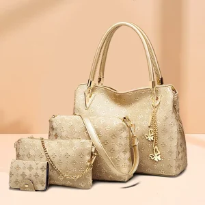 Manufacturer’s Cross-border Women’s PU Bag European American Fashion Shoulder Tote Crossbody Bag Polyester Zip