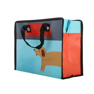 Medium Size Non-woven Luggage Packaging Bag Custom Folding Shopping Tote Bag