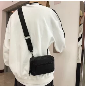 Men’s Crossbody Shoulder Bag High Quality Casual Design Custom Logo Made Durable Fashionable Messenger Bag Nylon