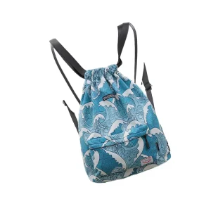 Men’s Women’s Fashionable Lightweight Drawstring Backpack Polyester for School Sports Fitness Tourism Outdoor Sports Convenient