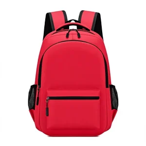 Middle School Students Unisex Nylon Backpack for Business Commuting Travel Large Capacity 20-35L Solid Color Air-Cushioned