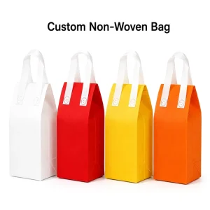 Milk Coffee Carrier Drink Takeout Juice Non woven Grocery Shopping Eco Friendly Custom logo Tote Fabric Cooler Bag