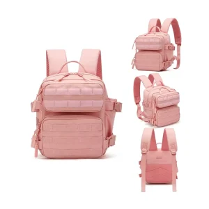 Mini Tactical Assault Backpack Zipper Closure Waterproof 20L Nylon Oxford PU Material Stylish Outdoor Travel School Sports