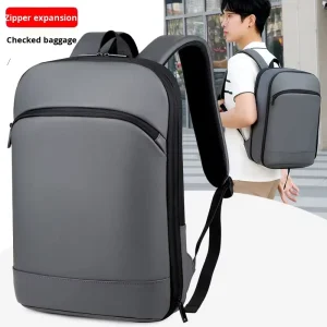 Modern Waterproof Computer Backpack Expandable Large Capacity Multi Functional Oxford Unisex Student School Business Backpack