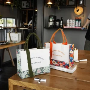 Morris Eco Friendly Cotton Canvas Tote Bag Large Capacity Recyclable Women’s Shopping Business High Quality Packaging