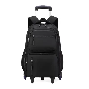 Multifunctional Boys Casual Trolley Backpack Detachable Middle Students 6 wheels Durable Rolling Bags Student Laptop School Bags
