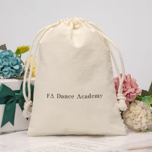 Muslin Cotton Drawstring Bag Custom Logo Organic Cotton Gift Scented Tea Packaging Bags