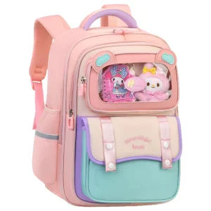 New Cross Border School Backpack for Primary Students Lightweight Ultra Light Waterproof Oxford Material Curved Shoulder Straps