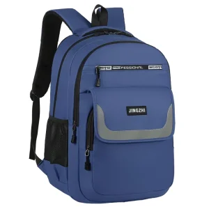 New Design Fashion Style Oxford Waterproof Zipper School Backpack for Kids Outdoor Sports Daily Use Traveling Students