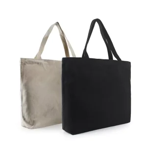 New Design Heavy-Duty Eco-friendly Cotton Tote Storage Bags with Custom Printing Cute Logo Canvas for Supermarket & Outdoor Use