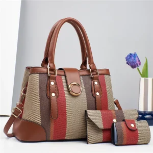 New Designer Ladies Shoulder Bags Set Women’s Crocodile Fashion Luxury Handbags With Ladies Wallets